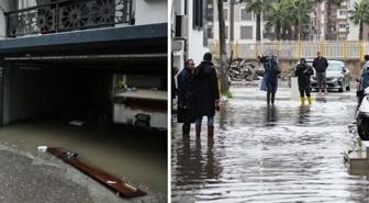 Sağanak yağış İzmir ve Muğla'yı felç etti! Yollar göle döndü, trafik kilitlendi