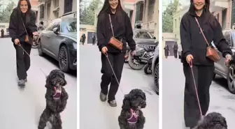 Emel Yıldırım ve köpeğinin eğlenceli anları yüzleri güldürdü