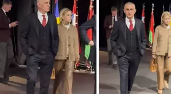 Brüksel'e giden Hacıosmanoğlu'nun yürüyüşü ve tavırları olay oldu