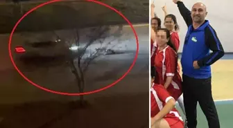 Baygın halde terde yatan öğretmenin üzerinden geçti