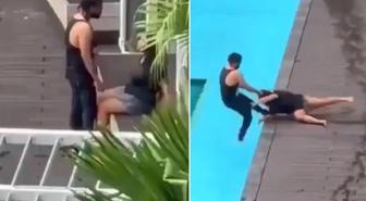 Kardeşiyle yasak aşk yaşayan hamile eşini havuzda boğmaya çalıştı