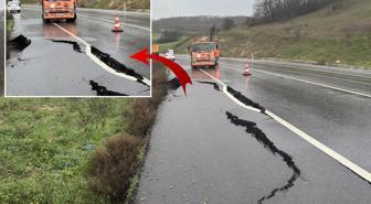 Kara yolunda oluşan yarıkların nedeni deprem değil