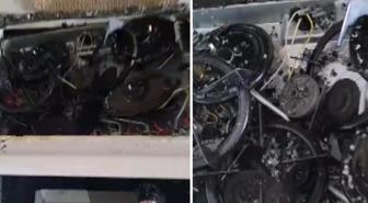 Ocaktaki düdüklü tencere patladı, mutfak kullanılamaz hale geldi