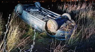 Görüştüğü kadının eşi tarafından kovalanırken kaza yaptı