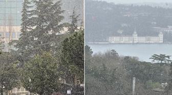 Sıcaklıklar aniden düştü, İstanbul'da kar yağışı başladı