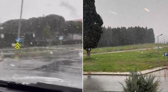 Sıcaklıklar aniden düştü, İstanbul'da kar yağışı başladı