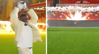 Taç atışlarıyla bilinen Kayode, bebeğinin cinsiyetini de taç atışı yaparak öğrendi