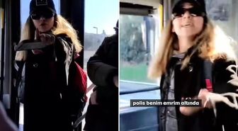 Otobüste köpekli yolcu krizi! 'Savcıyım, polis benim emrimde' deyip tehditler yağdırdı