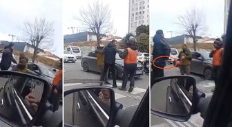 Ümraniye'de yol verme kavgası silahlı tehdide dönüştü