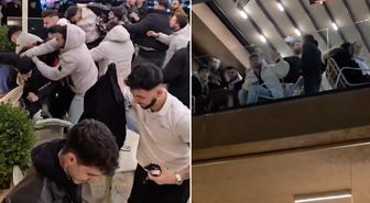 Kafeyi savaş alanına çeviren kavga! Kahve içerik izlediler