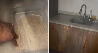Musluğu açık unuttu, tüm evi buz tuttu