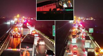 Sakarya'da 16 aracın karıştığı zincirleme kazada 4'ü ağır 13 yaralı: Olay yeri böyle görüntülendi