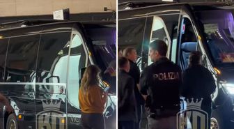 Okan Buruk'u İtalya'da bekleyen taraftarlardan bomba tezahürat
