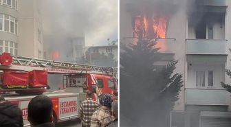 Maltepe'de 4 katlı binada yangın! Mahsur kalan 4 kişi kurtarıldı