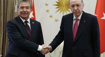 Cumhurbaşkanı Erdoğan, KKTC Başbakanı Üstel'i kabul etti