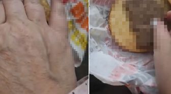 Hamburger siparişi veren vatandaş kabusu yaşadı: Eti ısırmışlar, gerçekten rezillik