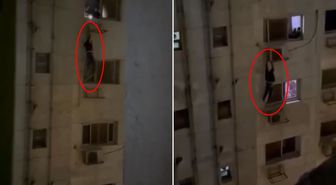 Örümcek adam değil! Haline acıyıp yardım için bakın nasıl seslendiler