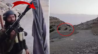 Savaş sırasında bomba görüntü! O anları cep telefonuyla kaydettiler