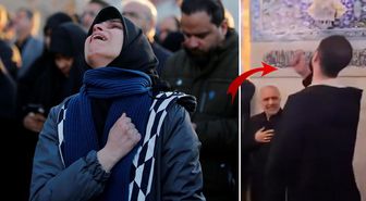 Hamaney'in ölümü sonrası halk yasa boğuldu! Kendilerini yumruklayarak ağıt yaktılar