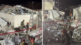 İran'ın Beit Şemeş'te vurduğu binanın enkazından yeni görüntüler