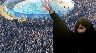 Hamaney'in ölümü sonrası Tahran'da mahşeri kalabalık! Binlerin ağzında tek slogan var