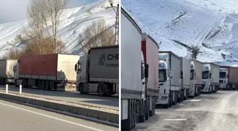 Türkiye-İran sınırında 2 kilometrelik tır kuyruğu