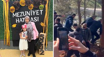 Zeytinburnu'nda denizde ölü bulunan anne ve kızı son yolculuğuna uğurlandı