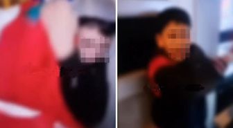 Küçücük çocuğu tekme tokat dövdüler