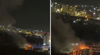 Süleymaniye'ye İHA'lı saldırı! Otelin yakını isabet aldı