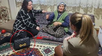 Yoksul ziyaretine lüks çantasıyla giden milletvekiline eleştiri yağıyor