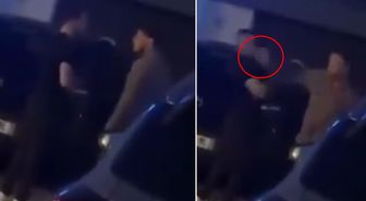 Kavga sırasında atılan sert tokat şahsı yerden yere vurdu