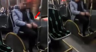 Otobüste mide bulandılar anlar! Yolcu saniye saniye kaydetti