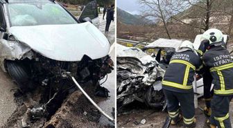 Isparta-Antalya kara yolunda feci kaza! 2 ölü, 4 yaralı