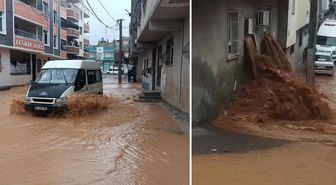 Şanlıurfa'da sağanak yağış sele dönüştü, ev ve oteli su bastı