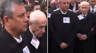 Cenaze töreninde Özel ile Bahçeli arasında dikkat çeken anlar