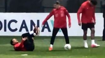Milli Takım kampınına damga vuran görüntü