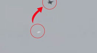 İran'ın ABD'ye ait F/A-18 savaş uçağını hedef aldığı anlar kamerada