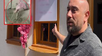 'Bir kafeden daha fazlası' yazısını fark etti, ağacı sırtlayıp gitti O anlar kamerada