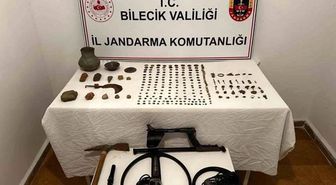 Bilecik'te tarihi eser kaçakçılığı operasyonu: 349 parça tarihi eser bulundu