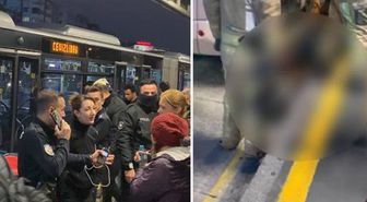 Bahçelievler'de metrobüsün, ayağını ezdiği kadın yaralandı