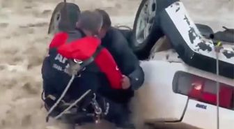 Muğla'da otomobil sel sularına kapıldı: 1 ölü, 1 yaralı