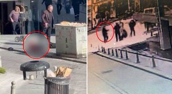 Kuryenin sokak ortasında öldürülme anı kamerada
