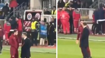 Tarihi maçtan saatler sonra ortaya çıkan görüntü! Yıldız futbolcumuzu kızdıran olay