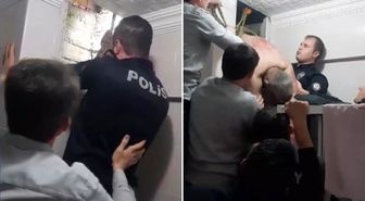 Uzaklaştırma kararını delmek isterken havalandırma boşluğunda sıkıştı