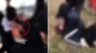 Kız çocuğunu başörtüsünden tutup defalarca yere vurdular! Bu gençlik nereye gidiyor