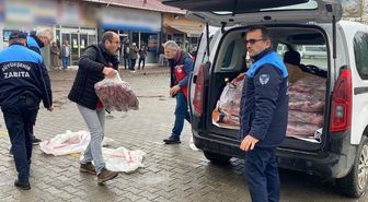 Ordu'da 200 kilo kaçak ete el konuldu