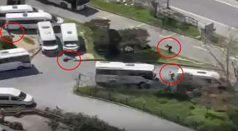 İstanbul'daki İsrail Konsolosluğu önündeki çatışmadan ilk görüntüler