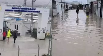 Hatay'da şiddetli yağış; yollar göle döndü, evleri su bastı