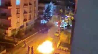 Ankara -Kayınvalidesinin evinin önünde aracını yakıp, havaya ateş açan şüpheli gözaltına alındı