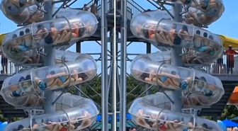 Çin’de aqua parkta korku dolu anlar: Kaydırakta mahsur kaldılar